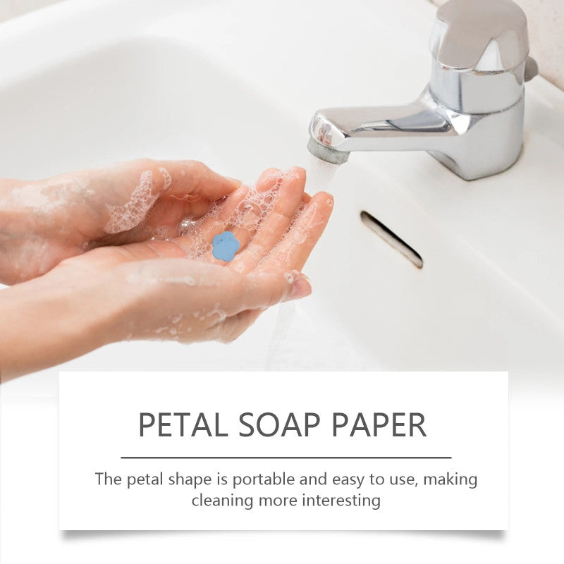 Flower Paper Soap Sheets – Portable Travel Hand Wash Soap (Box Pack) 🌸