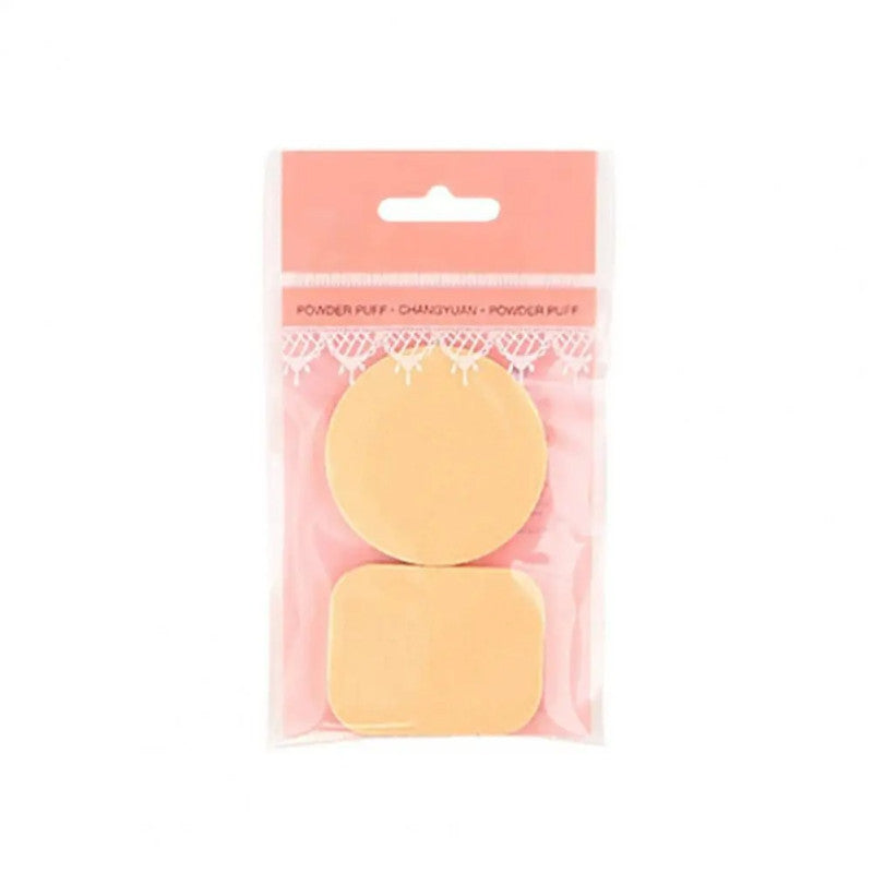 Pack of 3 Makeup Powder Puff 2pcs Set – Soft Sponge for Foundation & Face Powder Application