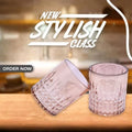 Sprinkle Glass Set (2 Pcs) – Premium Stylish Drinking Glasses for Juice & Water