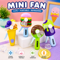 Cute Mini Hand Fan – Portable Battery Powered Cooling Fan for Kids
