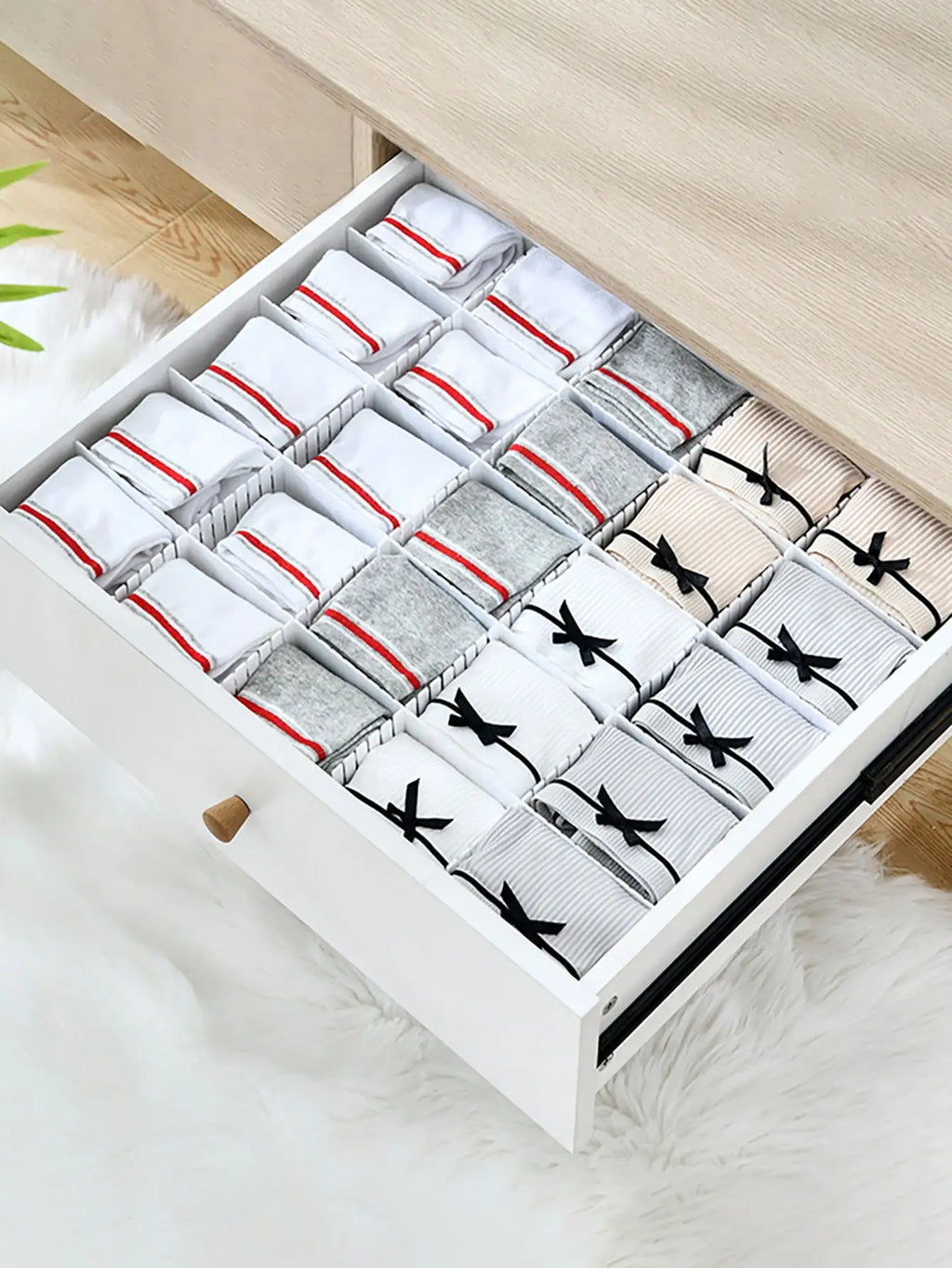 Drawer Divider Adjustable Drawer Organizer