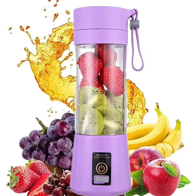 USB Rechargeable Juicer 6 Blades Electric Blender Portable Mixer