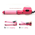 Nova 2 in 1 Hair Straightener & Curler – Professional Styling Iron (Fast Heat, Ceramic Plates)