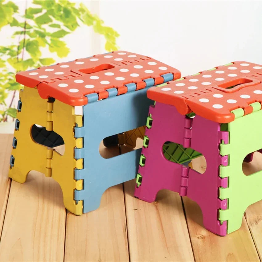 Folding Step Stool Plastic Durable Easy Foldable