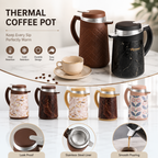 Royal Easy Lock Thermos Gold Line Tea Flask 1 Liter – Insulated Hot & Cold Beverage Jug