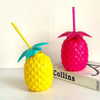 Tango Fruit Tumbler – Pineapple Style Straw Cup (Cute Summer Drink Cup)