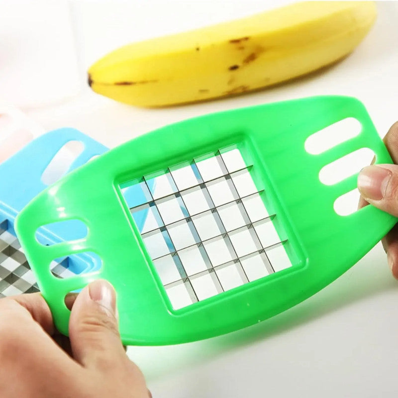 Stainless Steel Vegetable Potato Square Slicer French Fry Grid Cutter