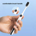 LOTUS Soft Toothbrush – Ultra Soft Bristles Adult Brush (White/Black Premium Design)