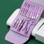 16 in 1 Manicure Pedicure Grooming Kit Stainless Steel Set