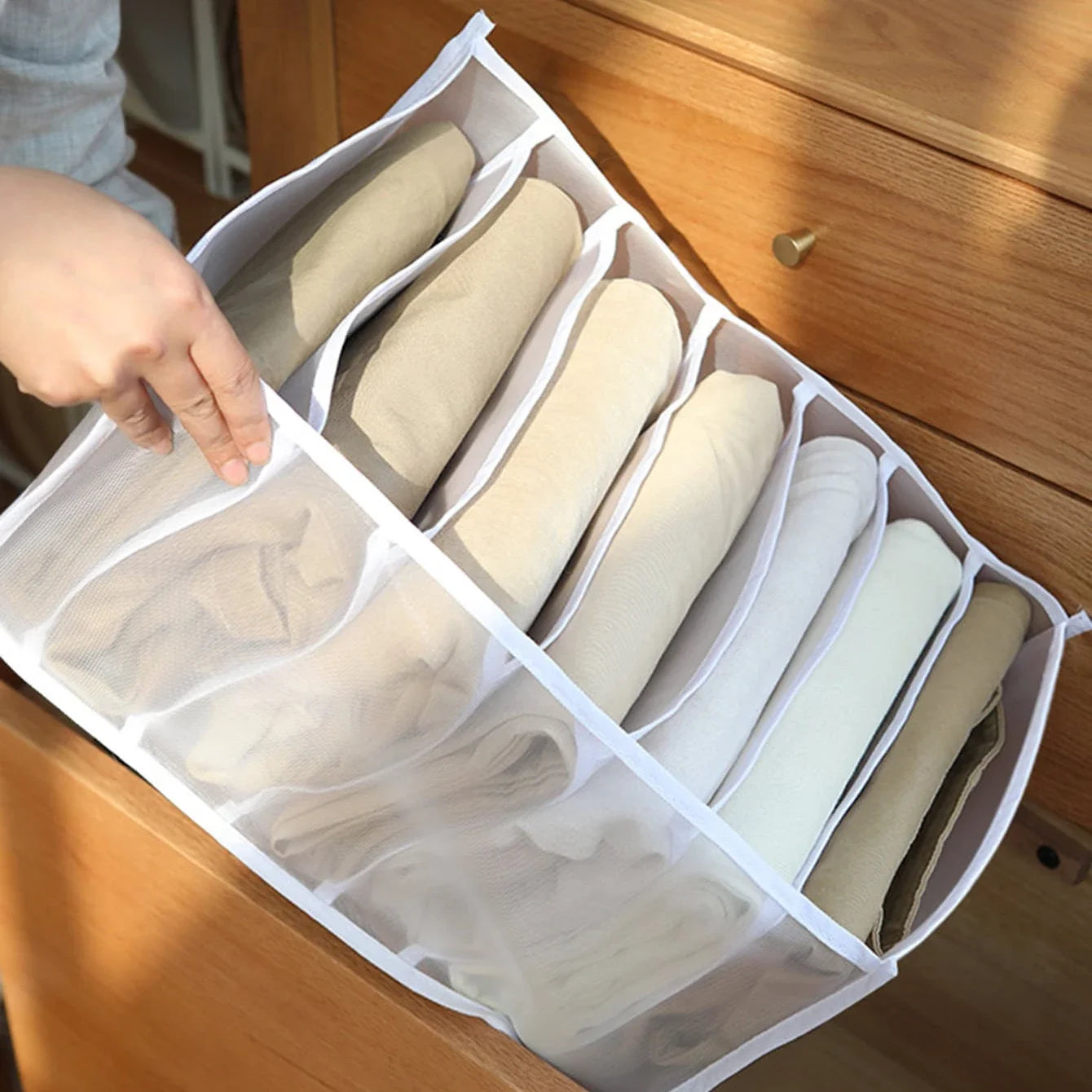 T-Shirt Wardrobe Organizer – Foldable Drawer Clothes Divider