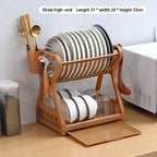 Comfort Kitchen Dish Rack – 2 Tier Dish Drying & Storage Organizer with Cutlery Holder