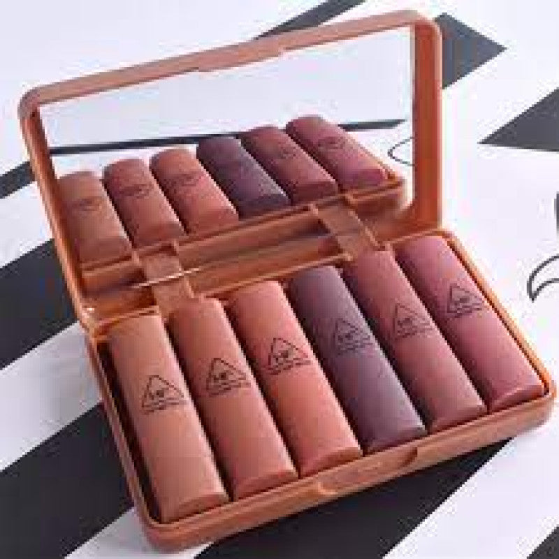Nude Matte Lipstick Set – Mini Lipstick Kit Long Lasting Soft Matte Shades