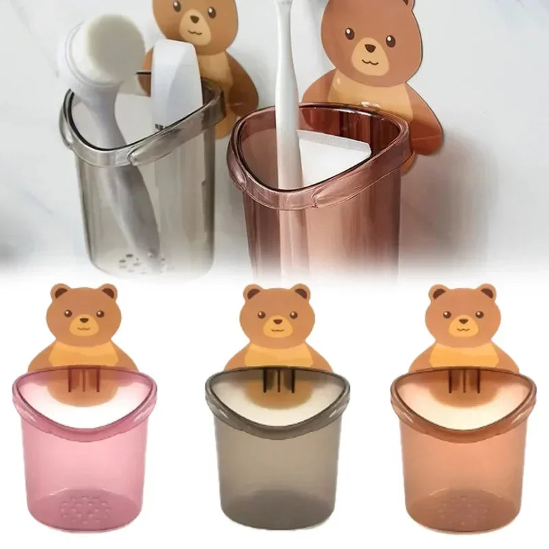 Wall Mounted Bear Holder – Cute & Durable Organizer for Home Use