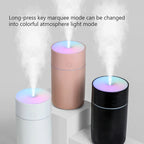 Large Capacity Humidifier Air Freshener – USB Mist Diffuser with LED Lights
