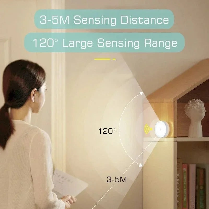Human Body Sensor LED Night Light with Wireless USB Charging