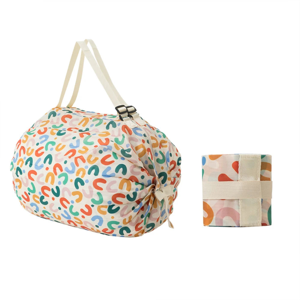 Foldable Zipper Storage Bag – Large Capacity Travel & Shopping Tote