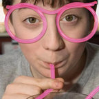 Creative Eyeglasses Straw Drinking