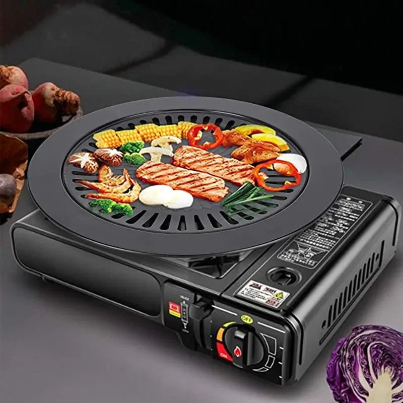 Stove Top BBQ Grill Pan – Non-Stick Portable Grill for Gas Stove | Indoor BBQ & Steak Grill Plate
