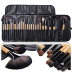 24 PCS Professional Makeup Brush Set with Pouch – Face, Eye & Eyebrow Beauty Kit
