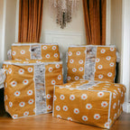 Pack of 2 Floral Large Storage Bag – Multipurpose Clothes & Blanket Organizer