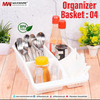 Organizer Basket #4 – Multi-Purpose Plastic Storage Basket | Kitchen, Fridge & Home Organizer