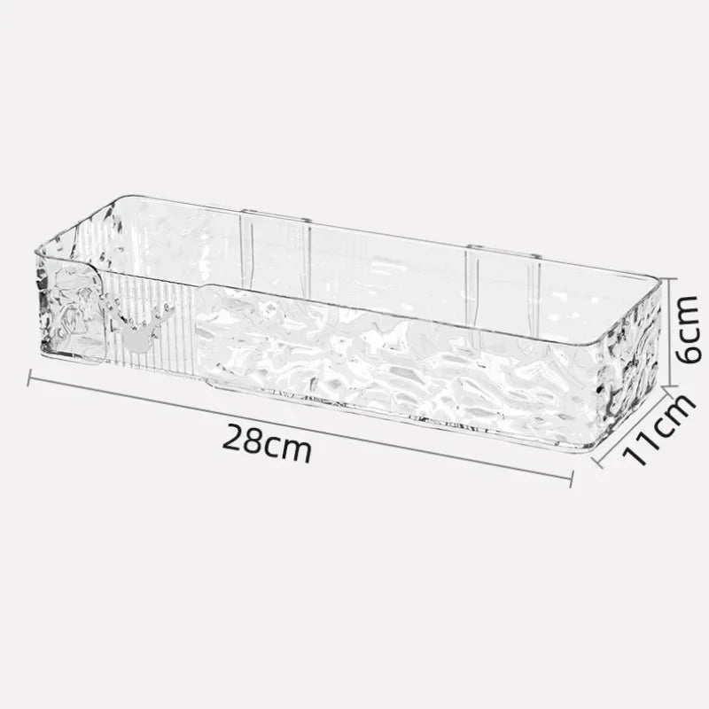 Transparent Acrylic Wall Shelf – Waterproof Bathroom & Kitchen Storage Organizer Rack