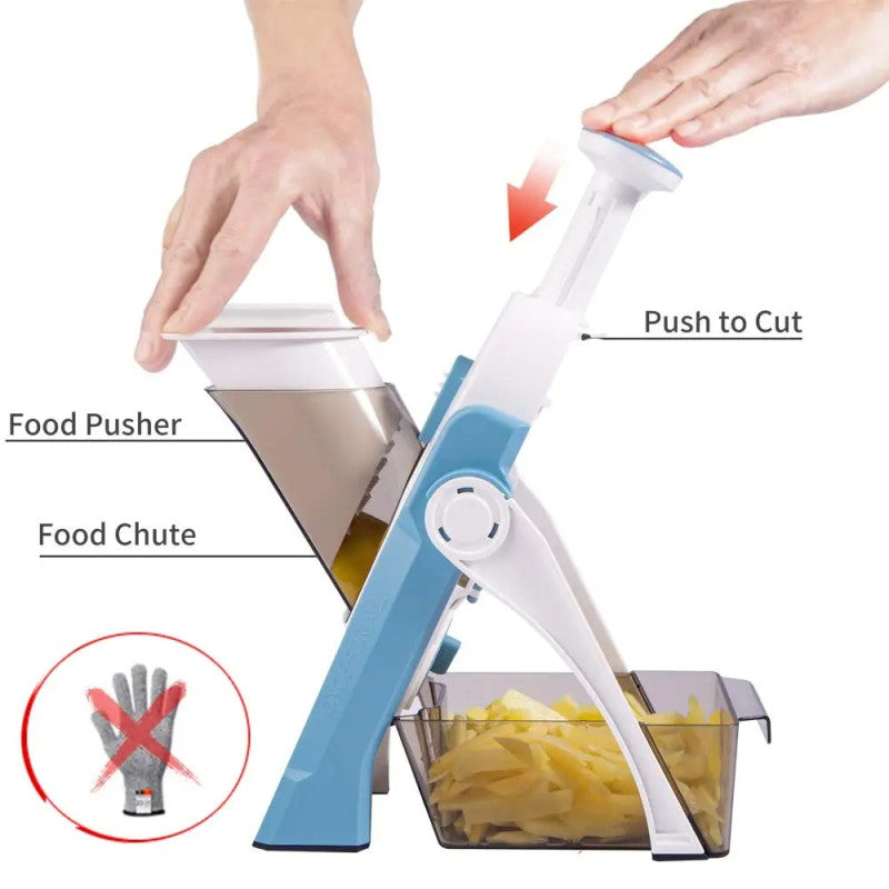 Multifunctional Chopping Artifact, Good for Cutting, Mashing and Silicing, Save Time and Effort