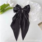 Pack of 2 Elegant Bow Hair Clip – Butterfly Style Long Tail Hair Accessory for Women & Girls