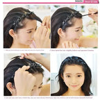 Double Layer Twist Plait Fashion Hair Hoop Headband