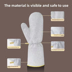 Steel Wire Cleaning Gloves – Heavy Duty Kitchen Scrubber Gloves | Cut Resistant Dishwashing & Cleaning Gloves