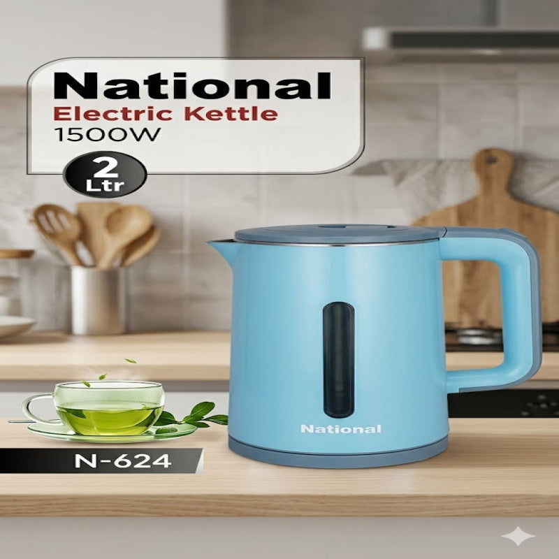 Kenwood KN-856 Electric Kettle 2L – 1500W Stainless Steel Fast Boiling Kettle