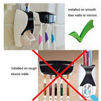 Automatic Toothpaste Dispenser With Toothbrush Holder Organizer Set