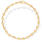 Gold Ball Bracelet for Women – Elegant Minimal Chain Bracelet