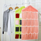 16 Pocket Hanging Organizer – Wardrobe Storage for Socks, Underwear & Accessories