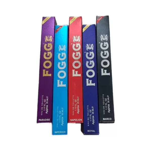 Fogg Perfume Pack of 5 – Long Lasting Pocket Fragrance Set for Men