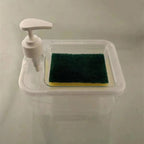 Square Soap Pump Dispenser with Sponge Holder – Kitchen Soap Organizer 💧