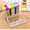 Seasoning Set 6pcs – Spice Storage Box with Flip Lid | Kitchen Masala Organizer