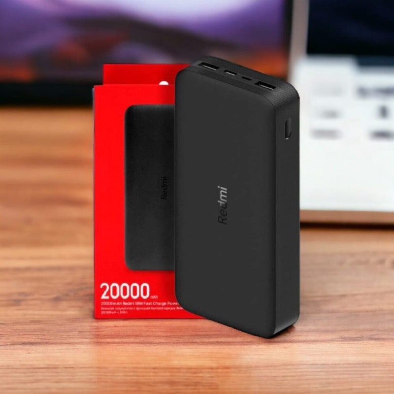 20000mAh Redmi Power Bank  Fast Charging