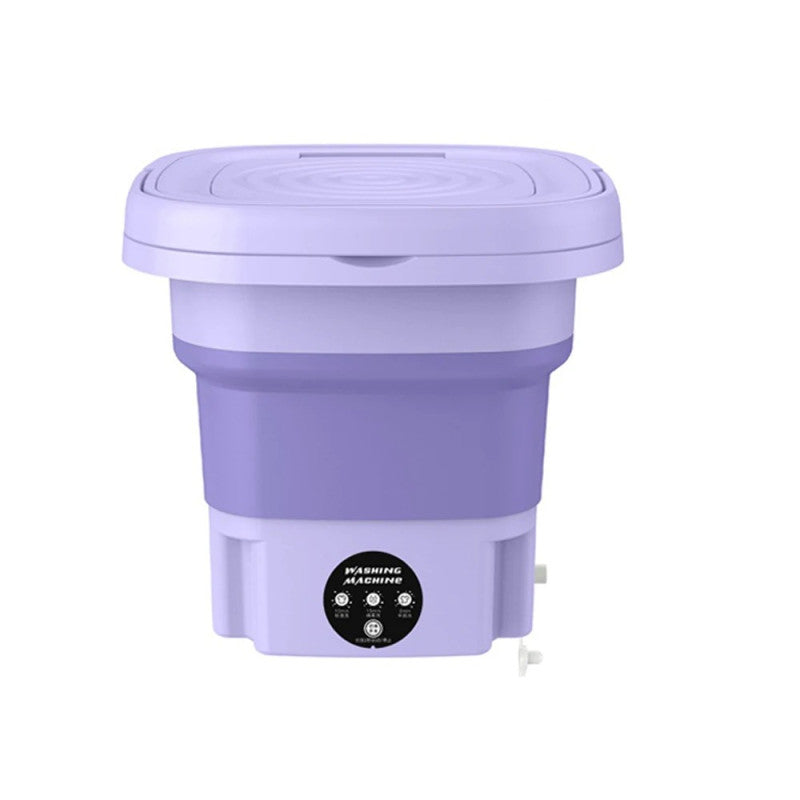 Portable Folding Mini Washing Machine – Compact Electric Washer for Travel & Home