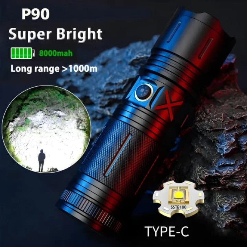 P90 Super Bright Powerful Flash Light Torch