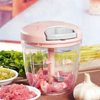 5 Blade Speedy Chopper – Manual Pull Vegetable & Meat Chopper | Multi Blade Food Processor