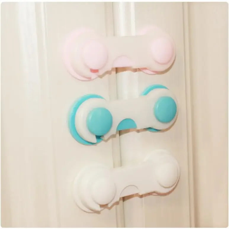 Pack of 3 Child Safety Lock (Blue) – Multi-Purpose Cabinet & Drawer Lock | Baby Safety Protector
