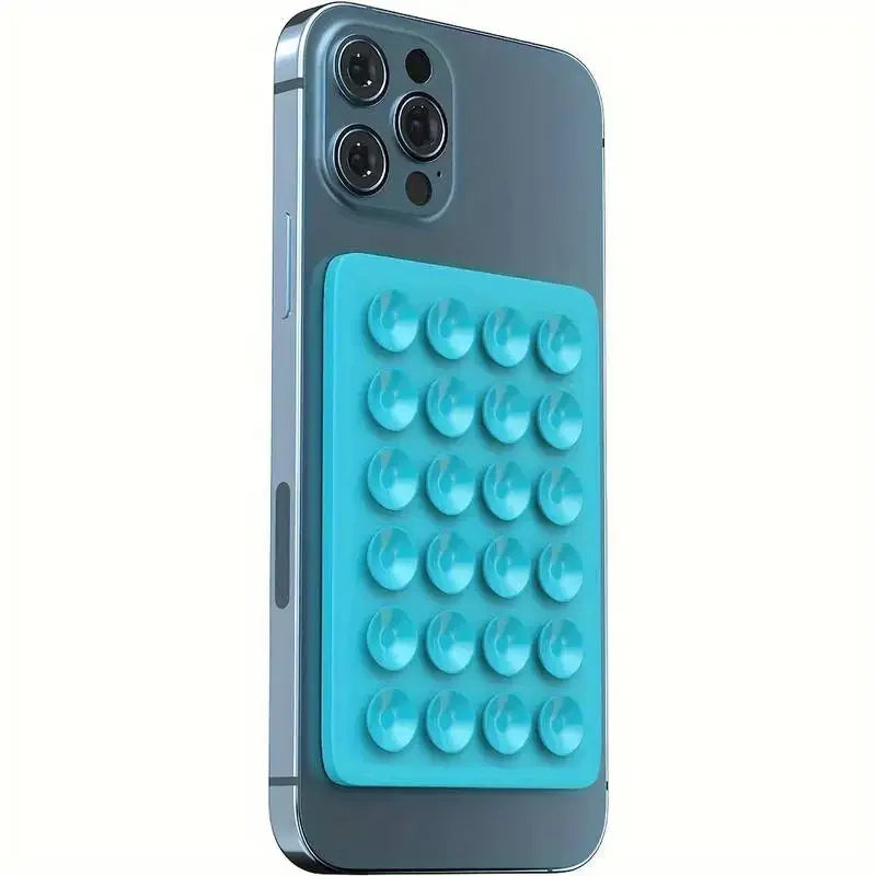 Pack of 3 Silicone Mobile Suction Pad – Strong Grip Anti-Slip Phone Holder (Reusable Stick Pad)