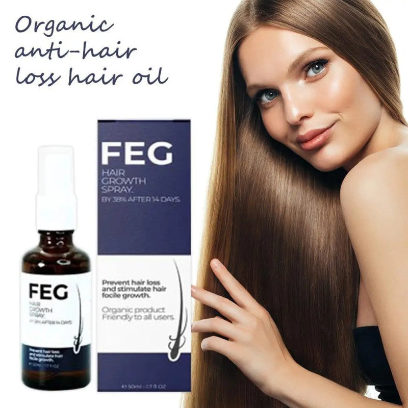 FEG Hair Growth Spray – Anti Hair Fall Treatment | Fast Hair Regrowth & Stronger Hair Formula