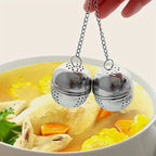 Pack of 2 Tea Ball Infuser – Stainless Steel Loose Tea Strainer | Reusable Tea Filter with Chain