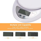 Digital Kitchen Weight Scale with Bowl – Accurate Food & Baking Scale