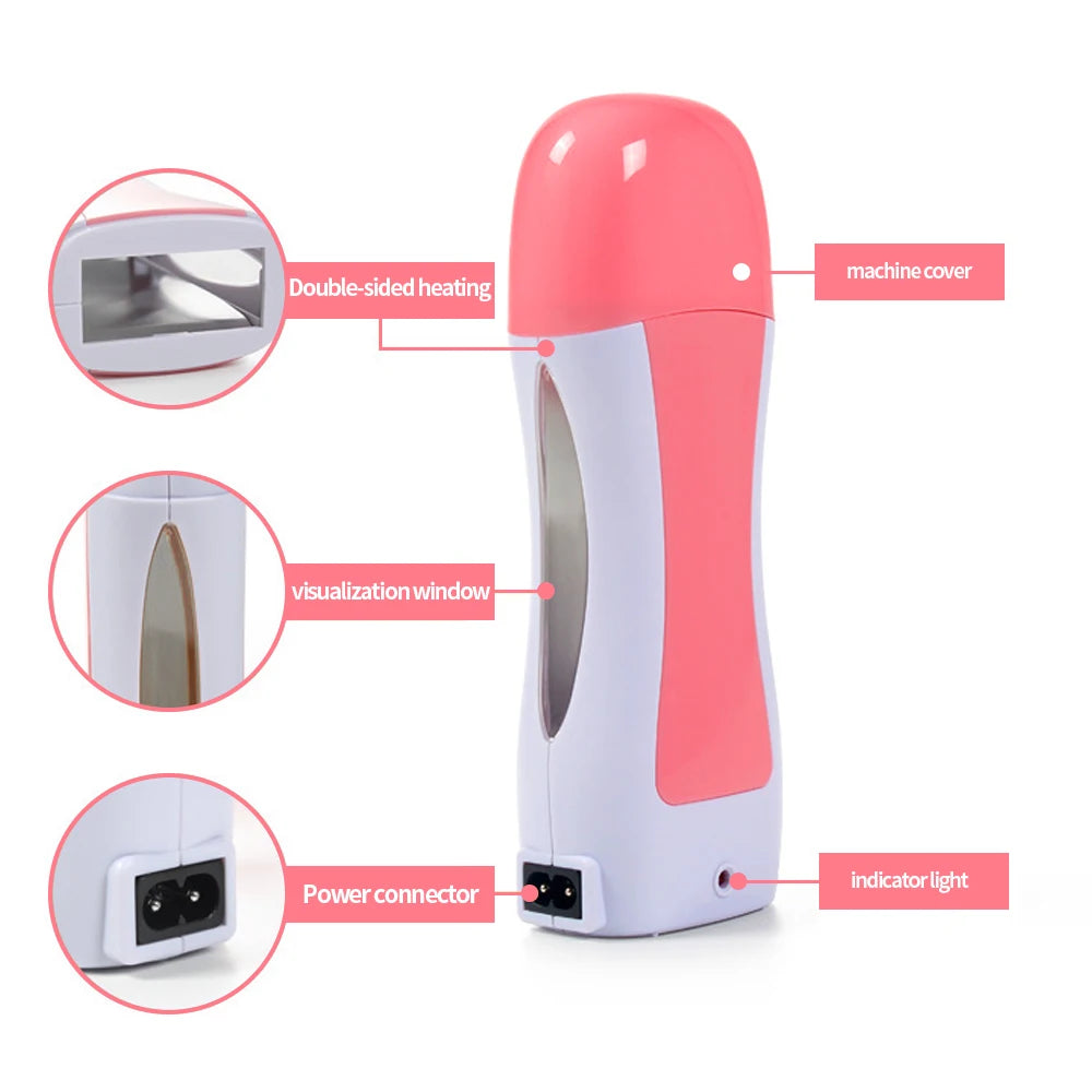 Professional Roll-On Wax Heater – Electric Wax Depilator Machine for Smooth Hair Removal