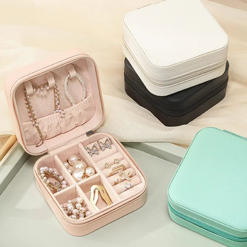 Premium Leather Jewellery Organizer Box – Travel Storage Case for Women