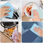 Pack of 5 Microfiber Cleaning Cloths – Super Absorbent Multi-Purpose Kitchen & Glass Cleaning Towels