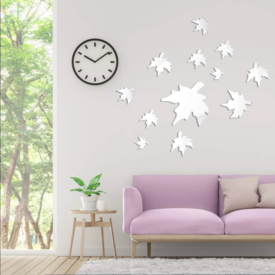 3D Acrylic Mirror Butterflies Self Adhesive Wall Art Decals Stickers
